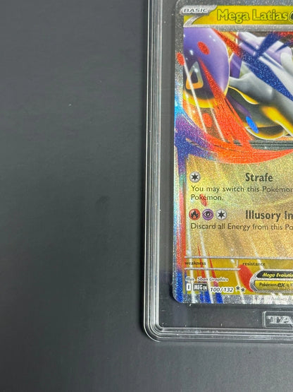 Pokemon Mega Latias ex 100/132 Double Rare Mega Evolution TAG 10 Gem Mint