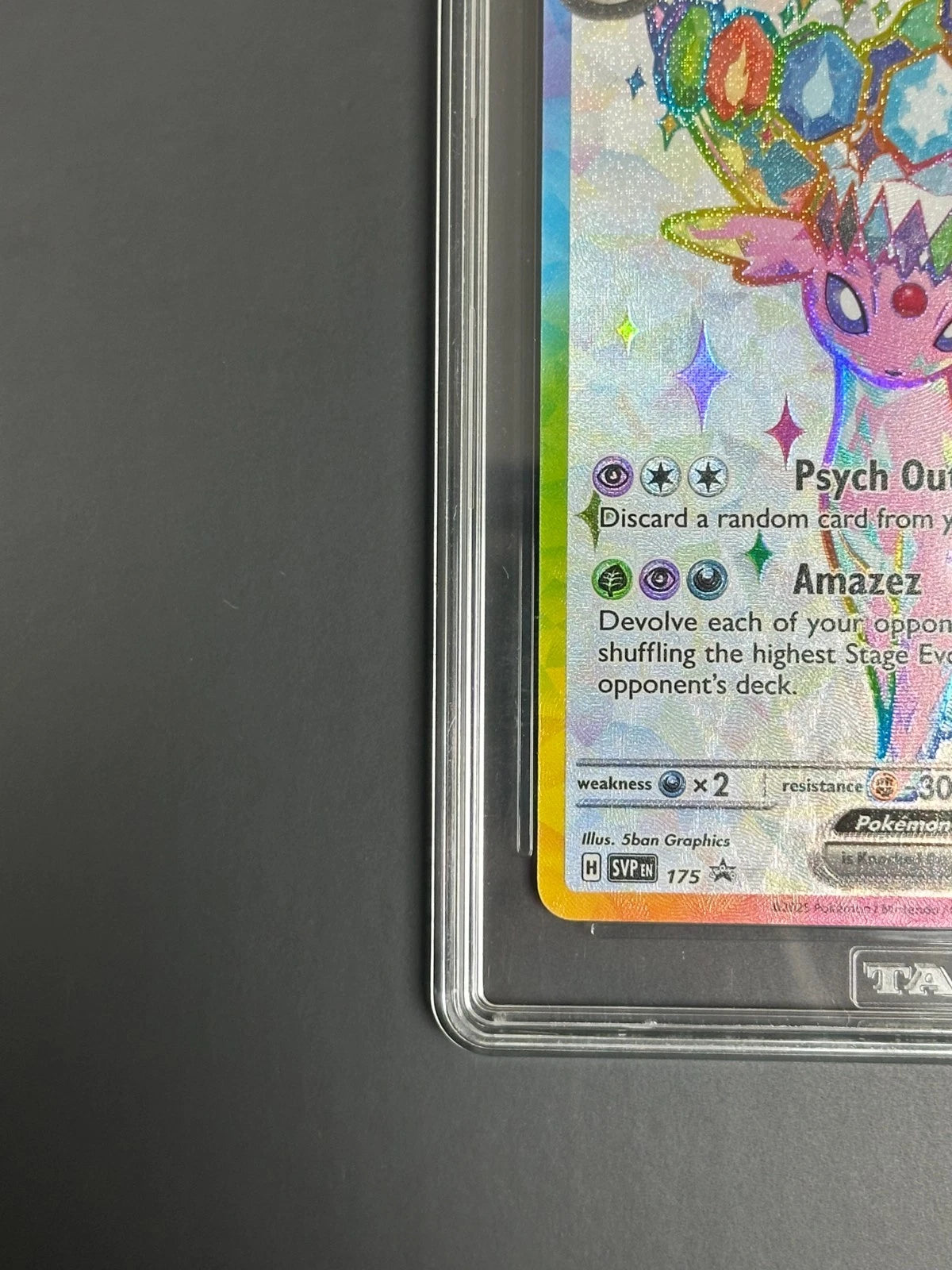 Pokemon Espeon ex 175 Black Star Promo Holo Prismatic Evolutions TAG 10 Gem Mint