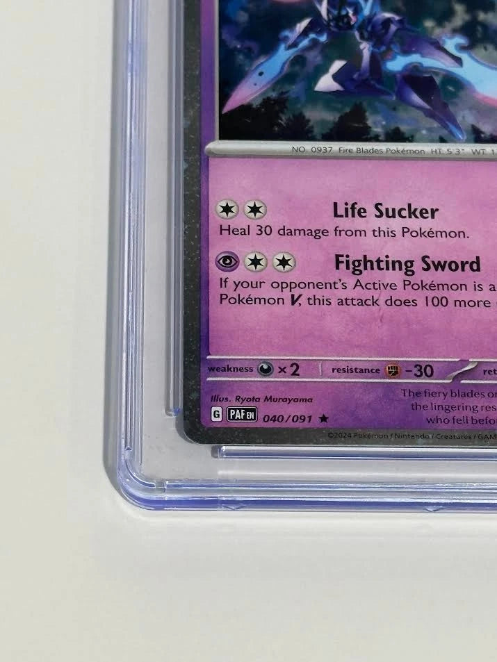 Pokemon Ceruledge 040/091 CGC 10 Gem Mint Cosmos Holo Pokemon Day Promo 2024