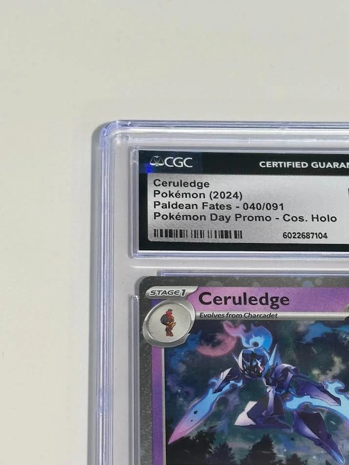 Pokemon Ceruledge 040/091 CGC 10 Gem Mint Cosmos Holo Pokemon Day Promo 2024