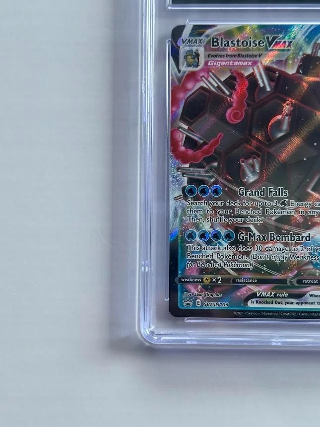 Pokemon Blastoise VMAX SWSH103 Black Star Promo Holo Blastoise VMAX Battle Box