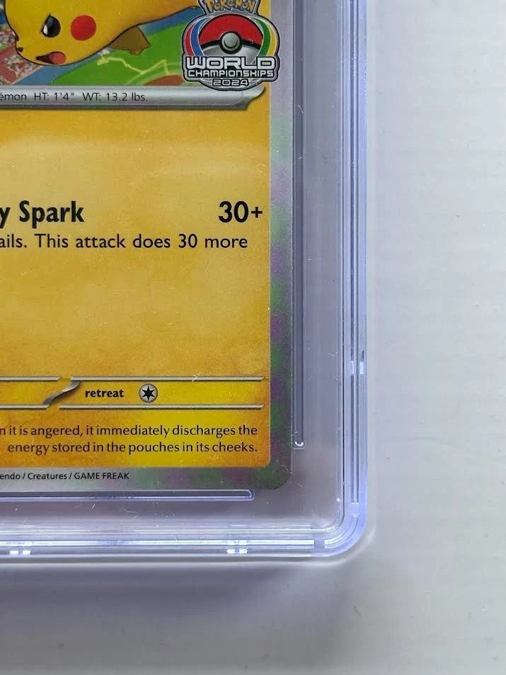 Pokemon Pikachu 190 Black Star Promo World Championships 2024 CGC 10 GEM MINT
