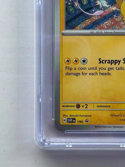 Pokemon Pikachu 190 Black Star Promo World Championships 2024 CGC 10 GEM MINT