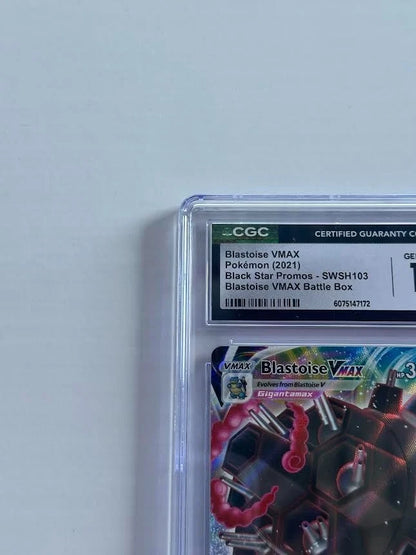 Pokemon Blastoise VMAX SWSH103 Black Star Promo Holo Blastoise VMAX Battle Box