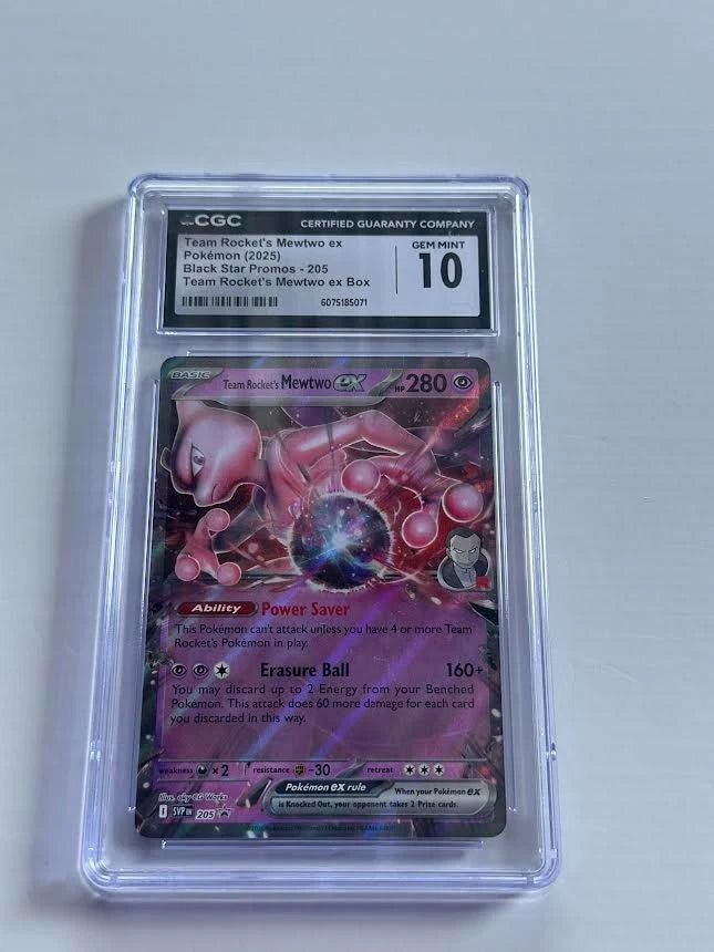 Pokemon Team Rocket’s Mewtwo ex 205 Black Star Promo Team Rocket’s Mewtwo ex Box
