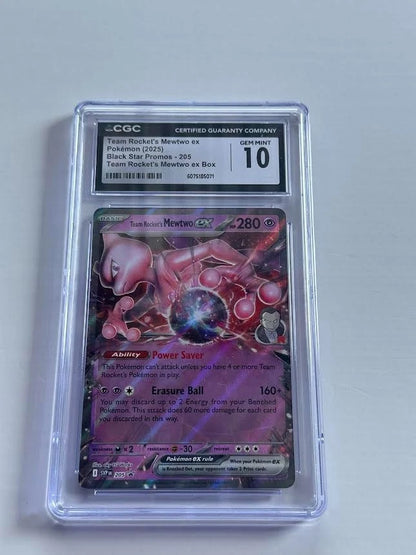 Pokemon Team Rocket’s Mewtwo ex 205 Black Star Promo Team Rocket’s Mewtwo ex Box
