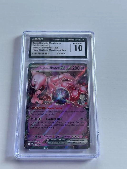 Pokemon Team Rocket’s Mewtwo ex 205 Black Star Promo Team Rocket’s Mewtwo ex Box