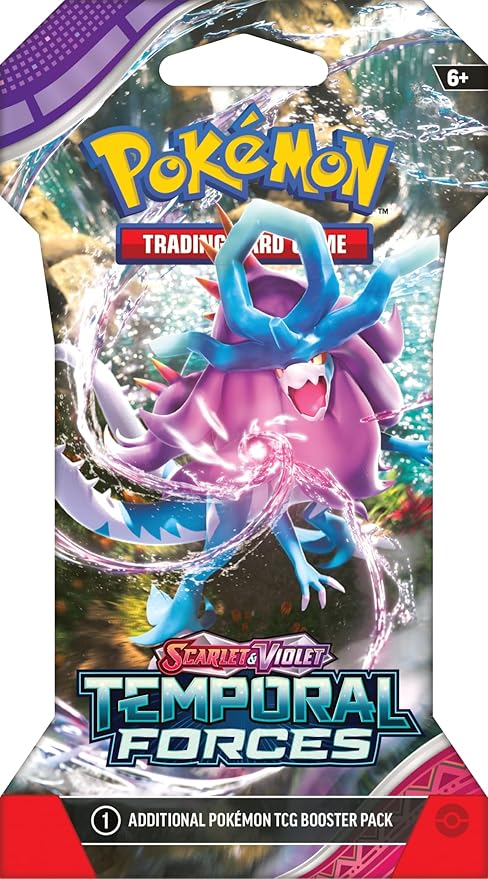 Pokémon TCG: Scarlet & Violet-Temporal Forces Sleeved Booster Pack (10 Cards)