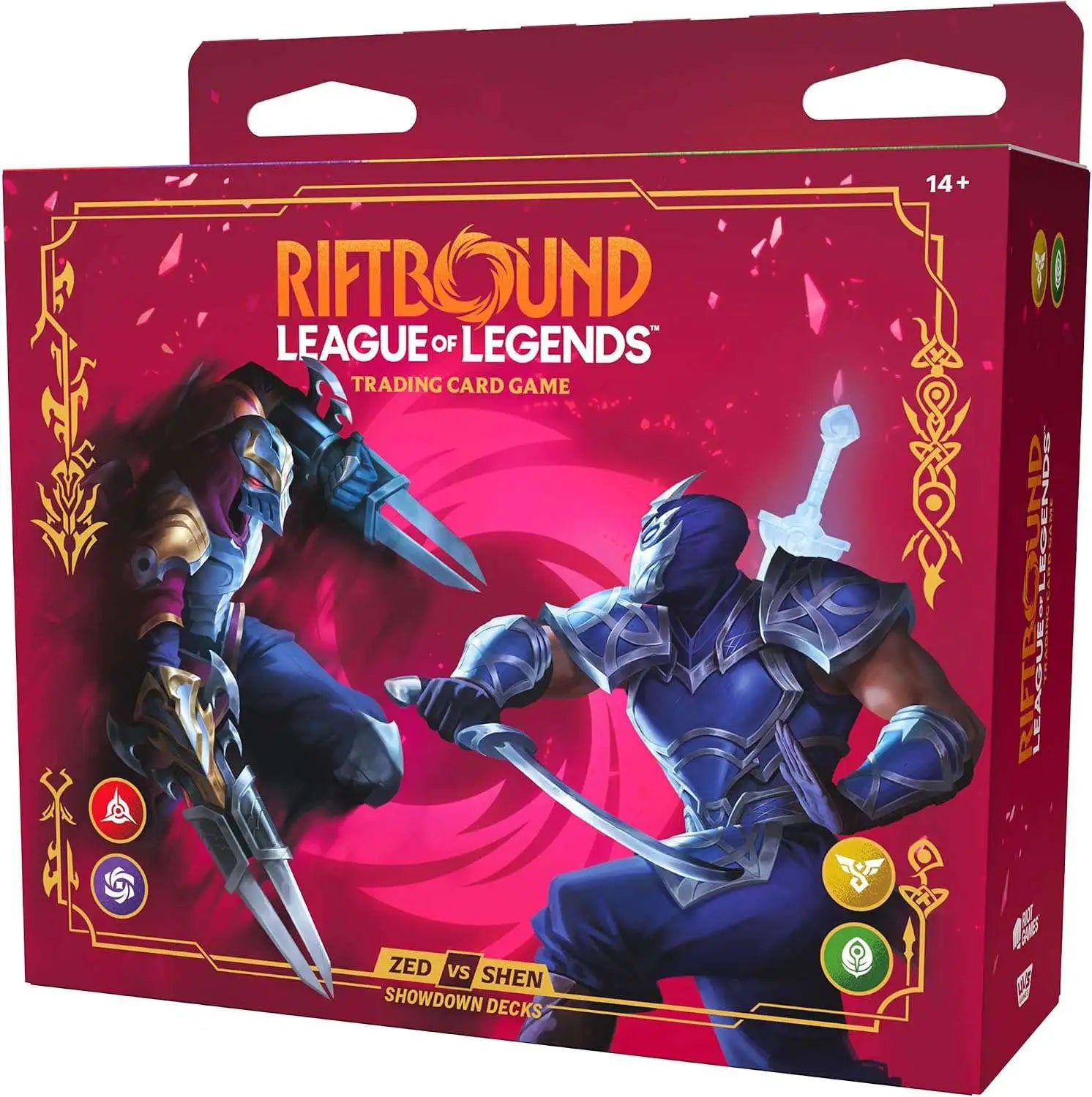 Riftbound League of Legends TCG Vendetta Zed vs Shen Showdown Deck box